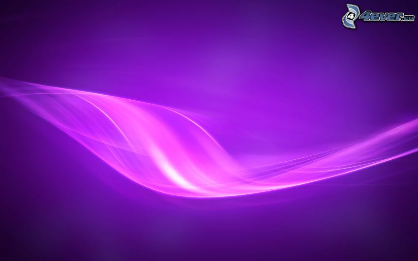 weißes Band, violett Hintergrund