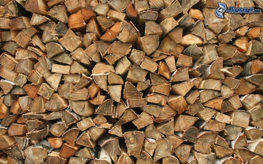 gestapeltes Holz