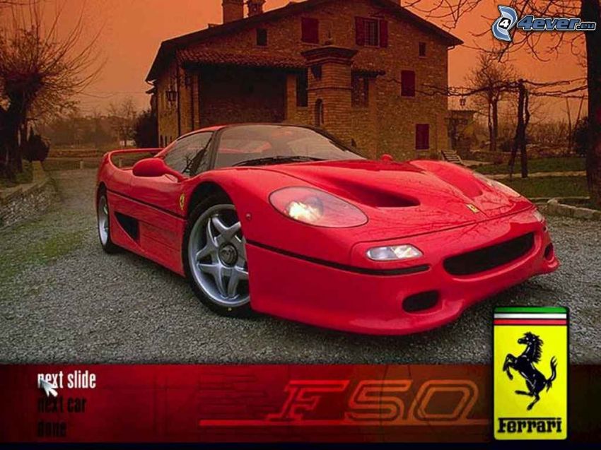 Ferrari F50, altes Haus