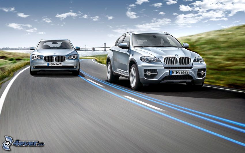 BMW, BMW 7, BMW X6, Straße