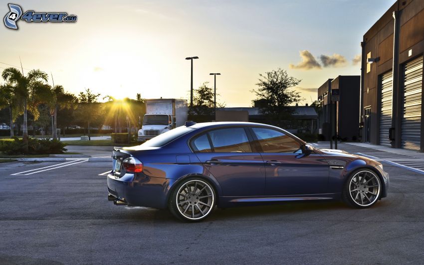 BMW M3, Sonnenuntergang