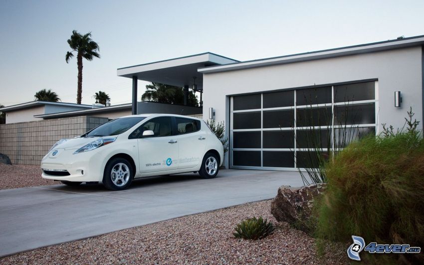 Nissan Leaf, Garage, Palme