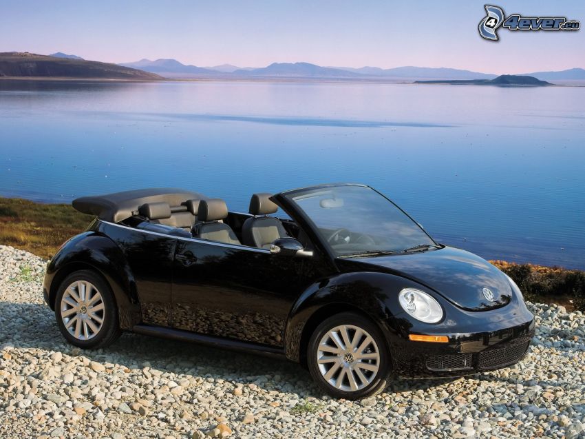 Volkswagen New Beetle Cabrio, Blick auf dem Meer
