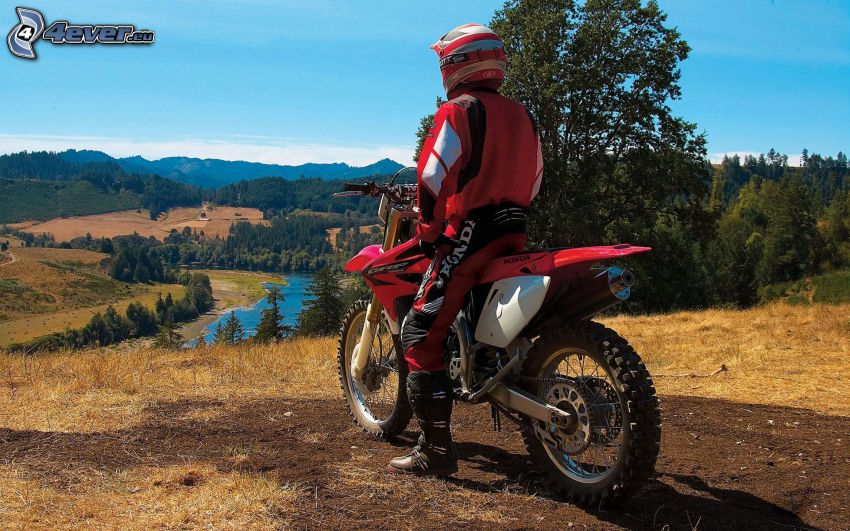 Honda CRF 450, Motorräder, Aussicht auf die Landschaft