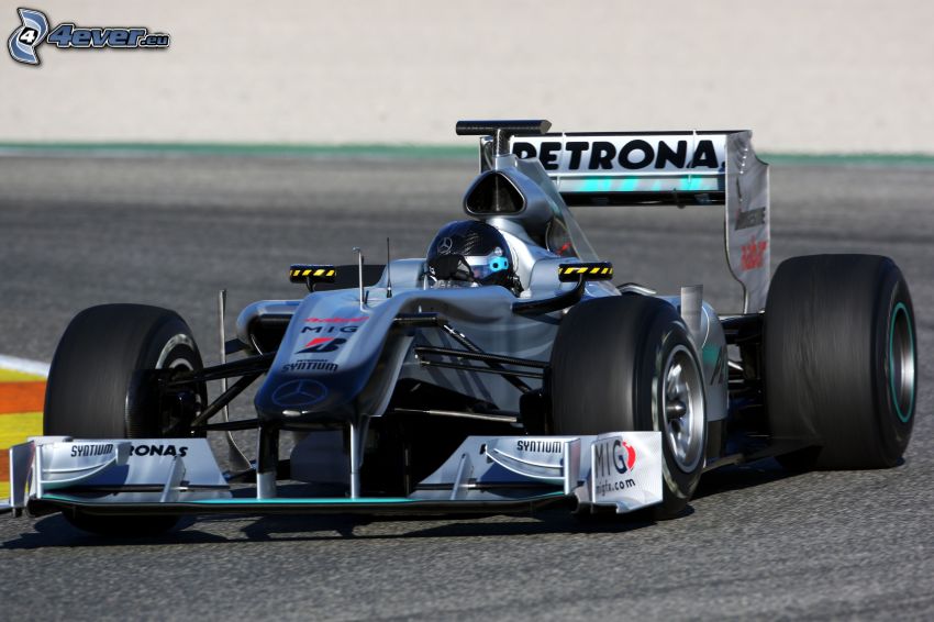 Mercedes GP, monoposto, Rennstrecke