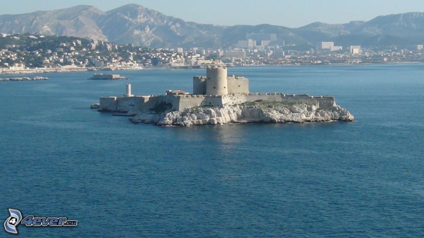 Château d'If, Meer, Insel, Berge