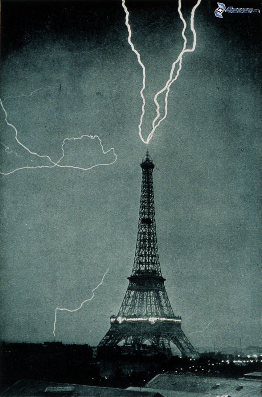 Eiffelturm, Blitze