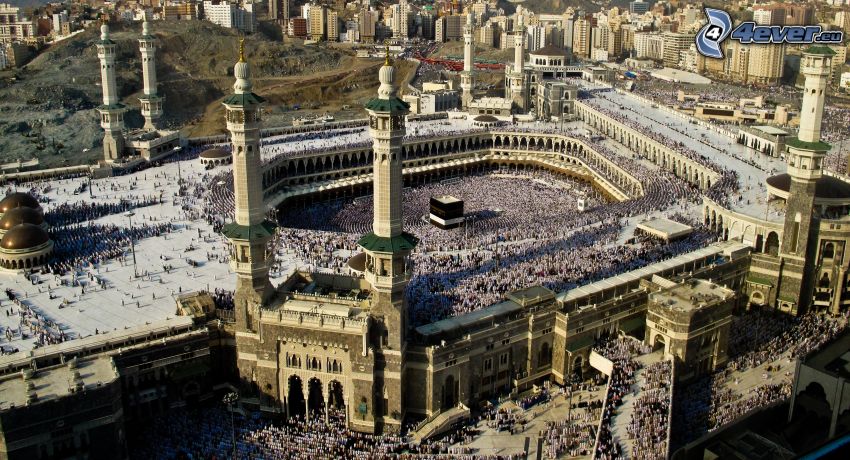 Mekka, Tempel, Blick auf die Stadt