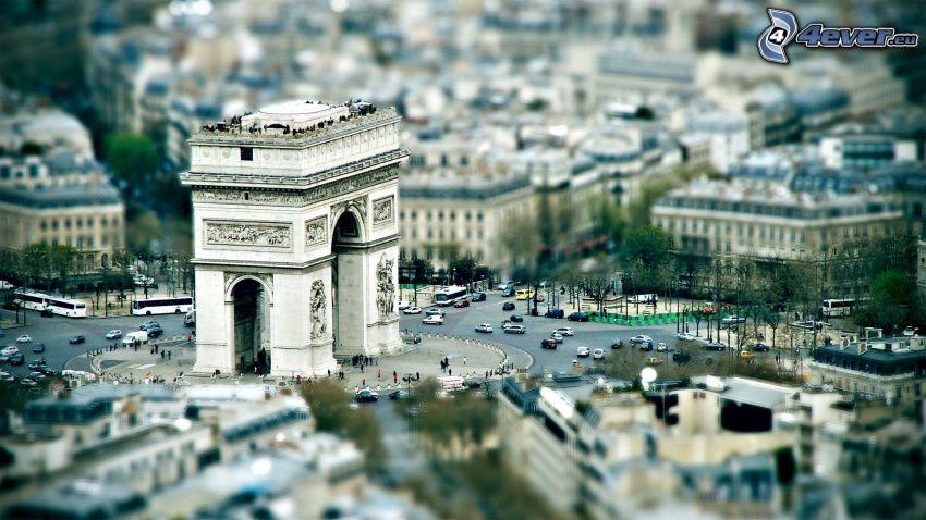 Triumphbogen, Paris, diorama