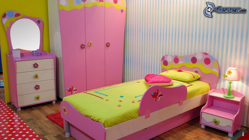 Kinderzimmer, Bett