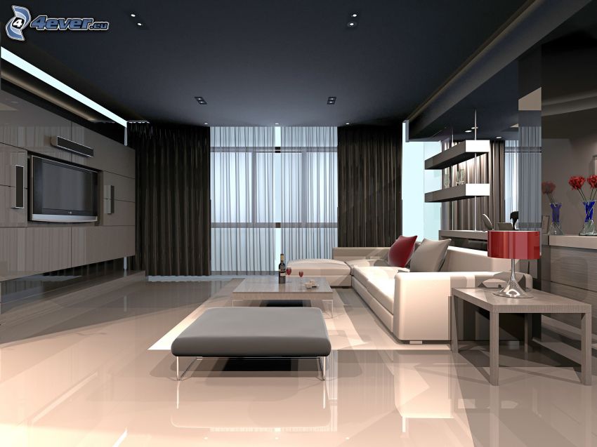 luxuriöses Wohnzimmer
