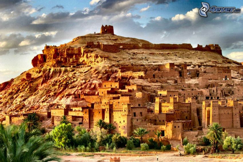 Ait Benhaddou, Wolken