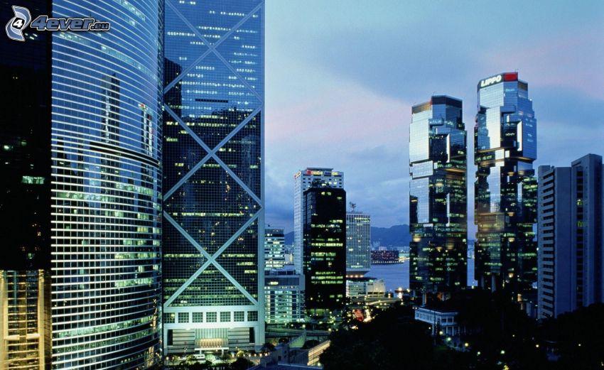 Hong Kong, Wolkenkratzer, Bank of China Tower