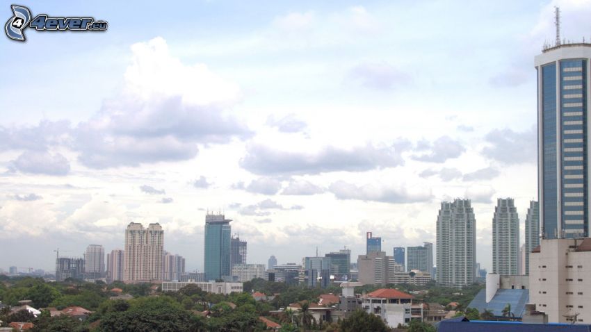 Jakarta, Wolkenkratzer