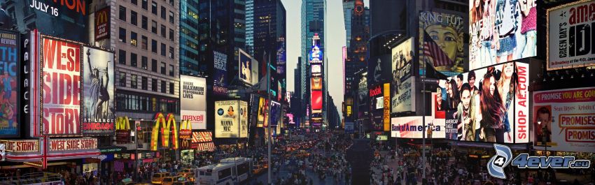 Times Square, New York, Werbung