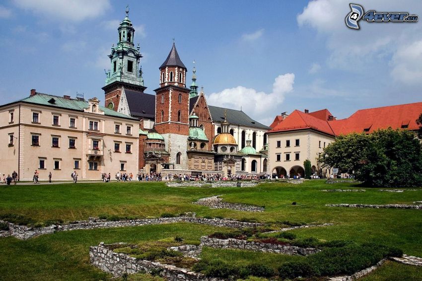 Wawel Schloss, Krakau, Hinterhof