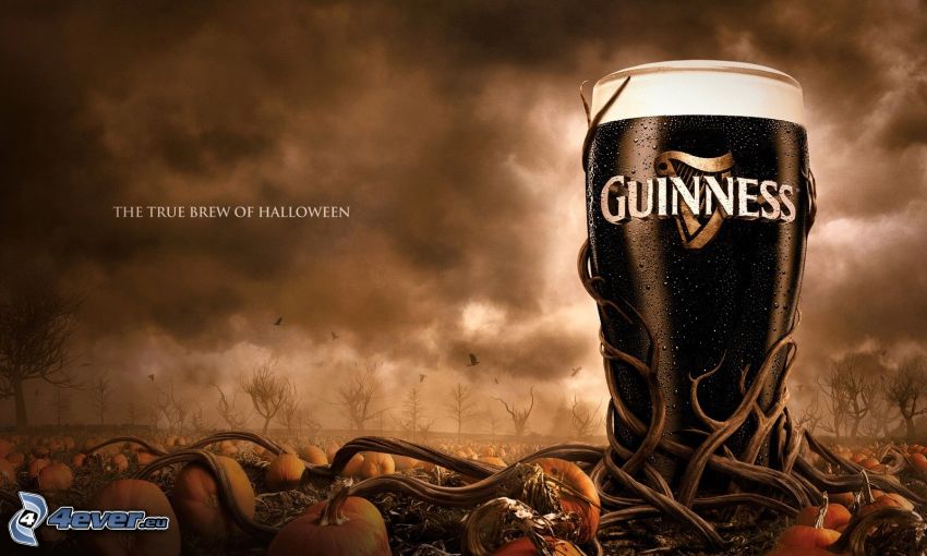 Guinness, schwarz-gekühltes Bier