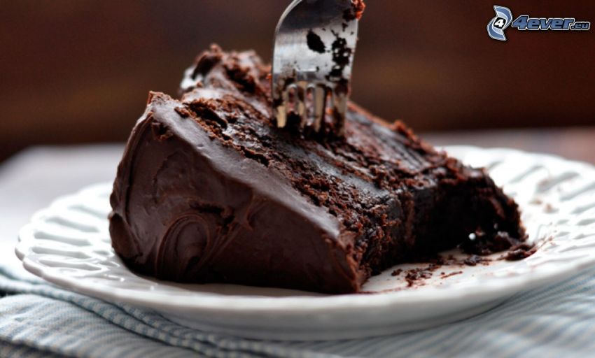 Schokoladentorte, Stück der Torte
