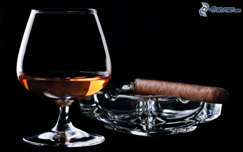 Zigarre und Whisky
