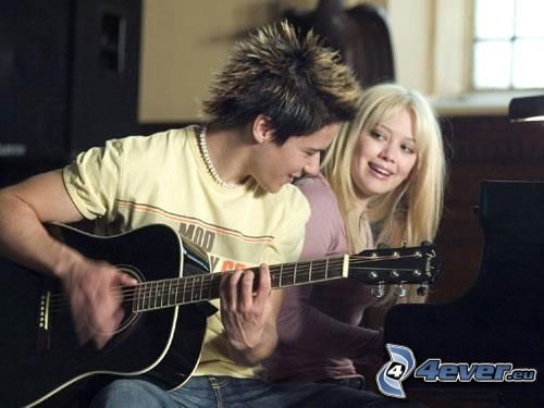 Oliver James, Hilary Duff, Junge mit Gitarre