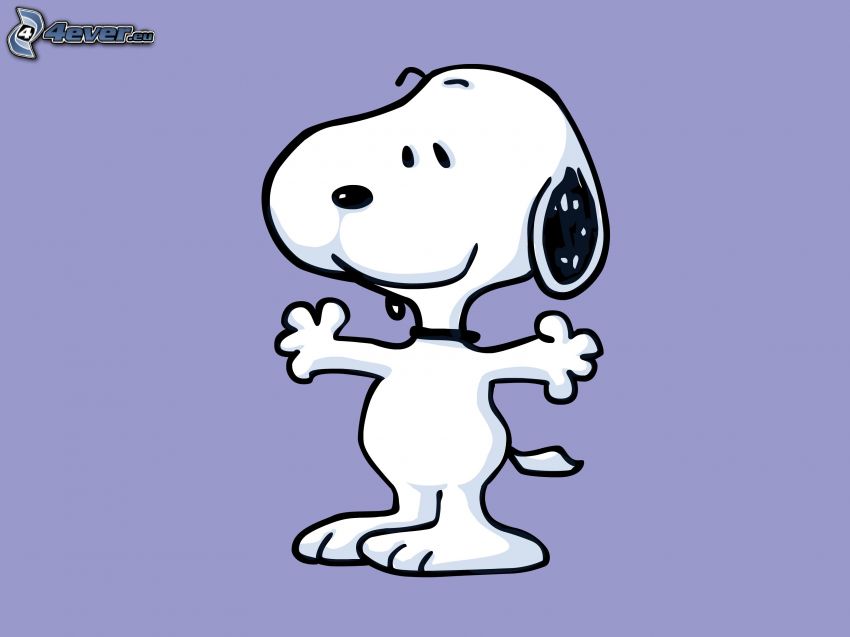 Snoopy, gezeichneter Hund