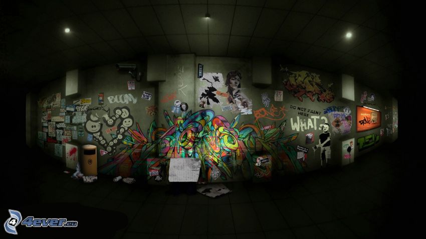 Graffiti, Wand