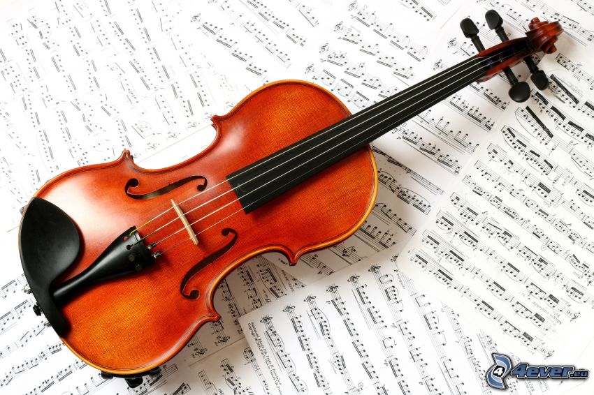 Violine, Noten