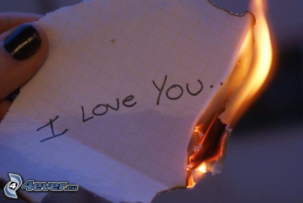 Ich liebe dich, Feuer, Liebe