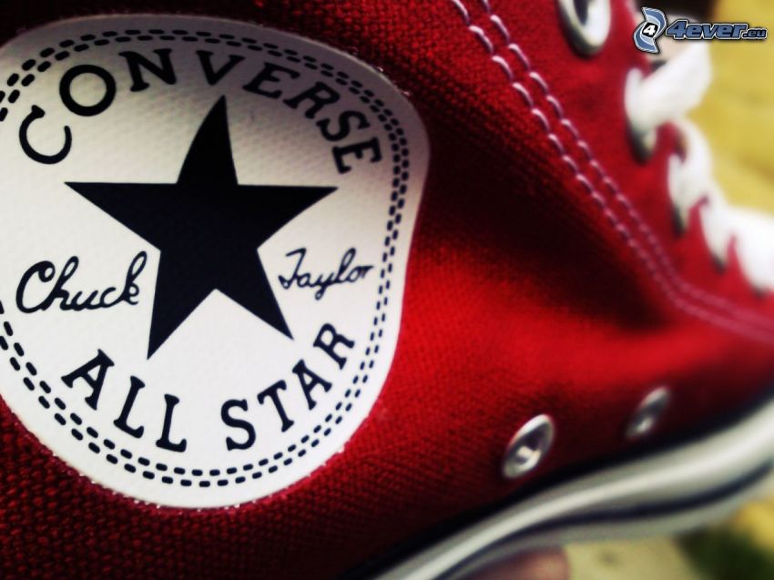 Converse, rote Turnschuh