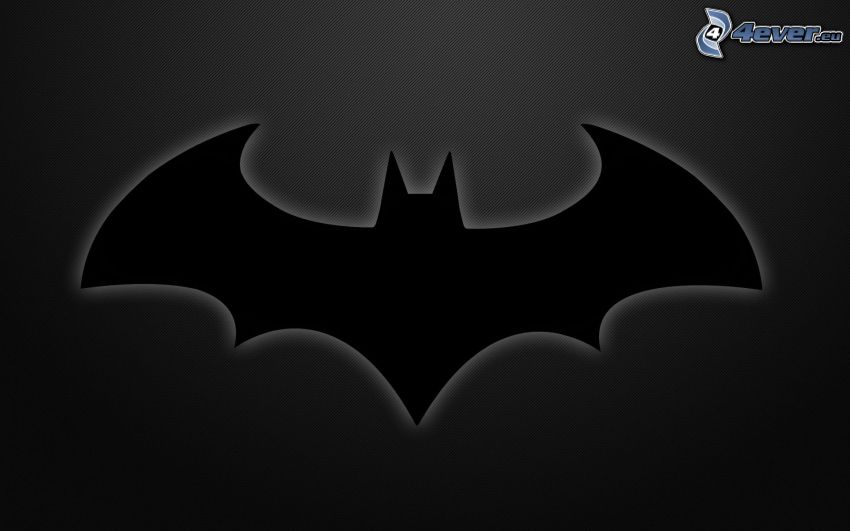 Batman, schwarzem Hintergrund