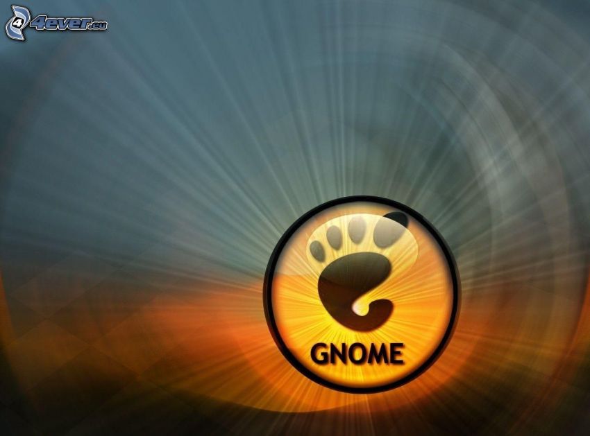 Gnome, logo, Fußabdruck