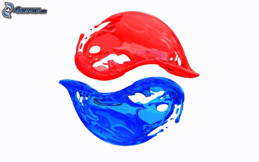 Pepsi, farbige Kleckse
