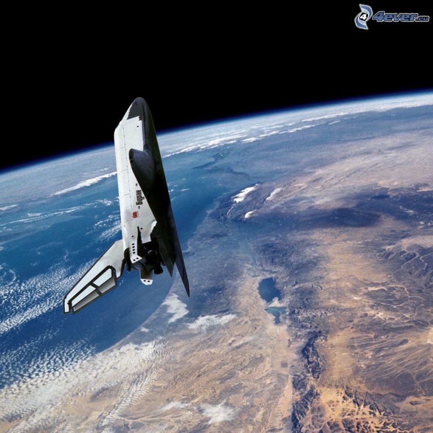 Space Shuttle Buran im Orbit, Erde