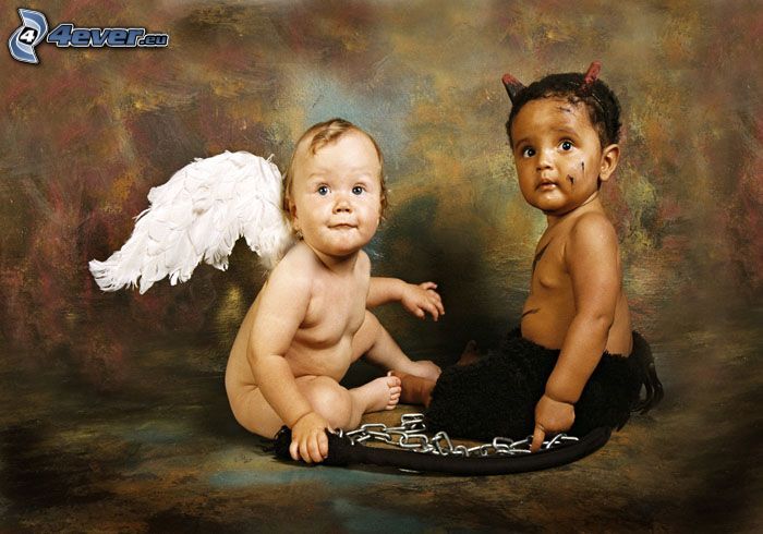 Engel und Teufel, Kinder