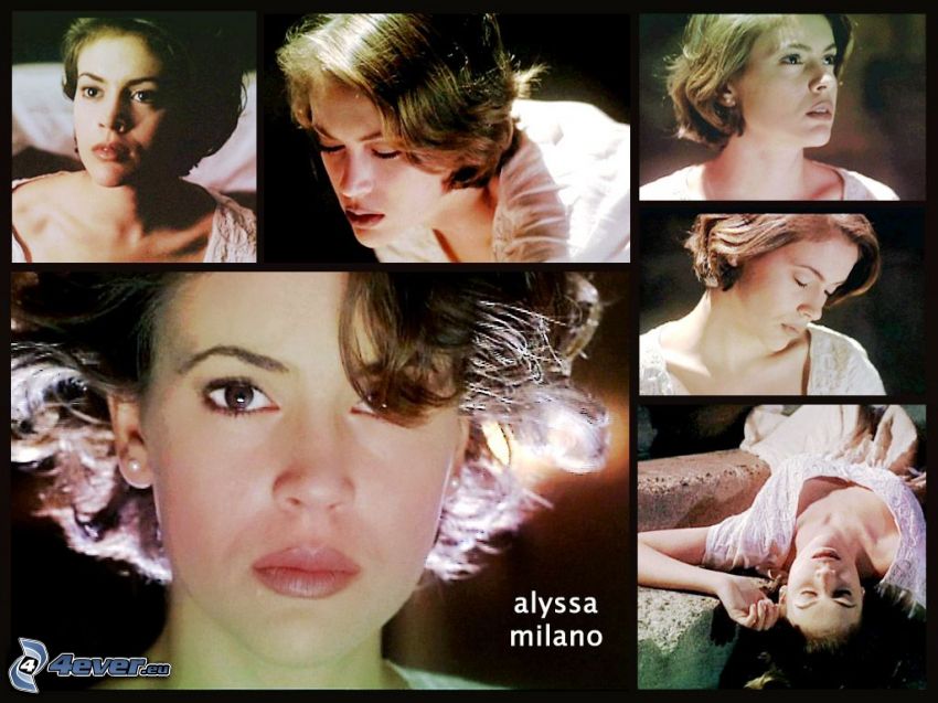 Alyssa Milano, Schauspielerin, Phoebe, eine Hexe, Charmed, braun haarig Frau