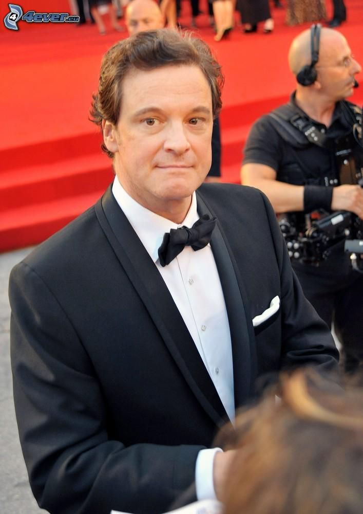 Colin Firth, mann im Anzug, Blick