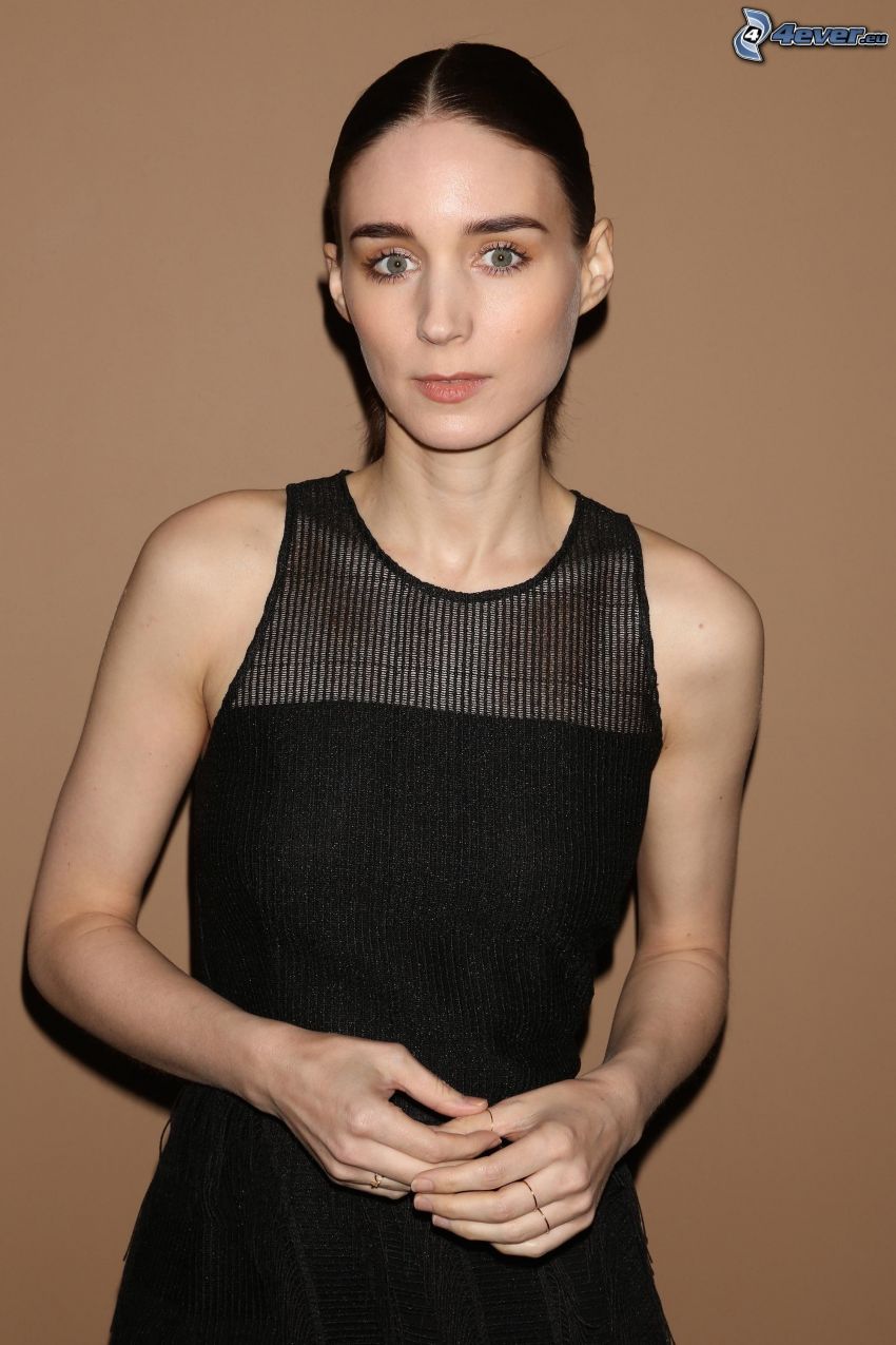 Rooney Mara, schwarzes Kleid