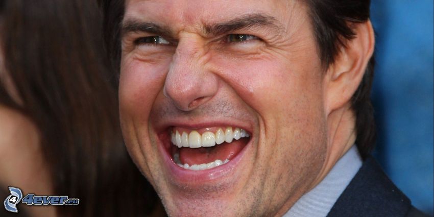 Tom Cruise, Lachen