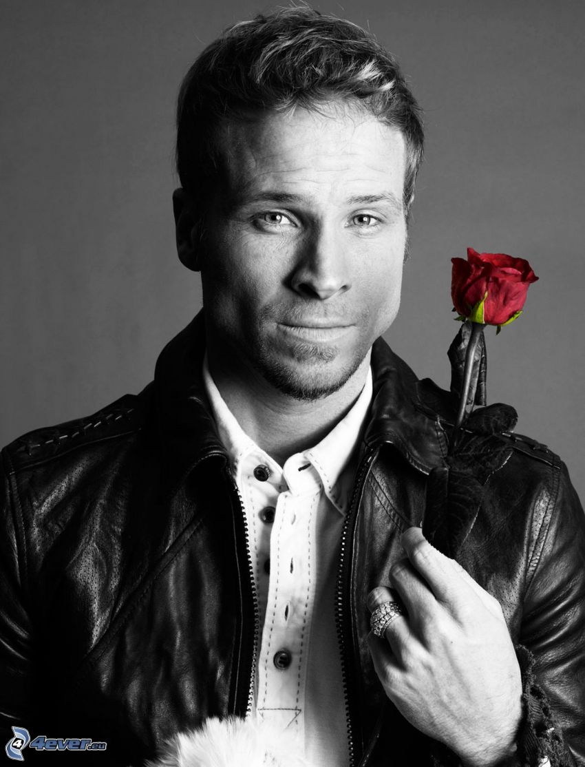 Brian Littrell, rote Rose