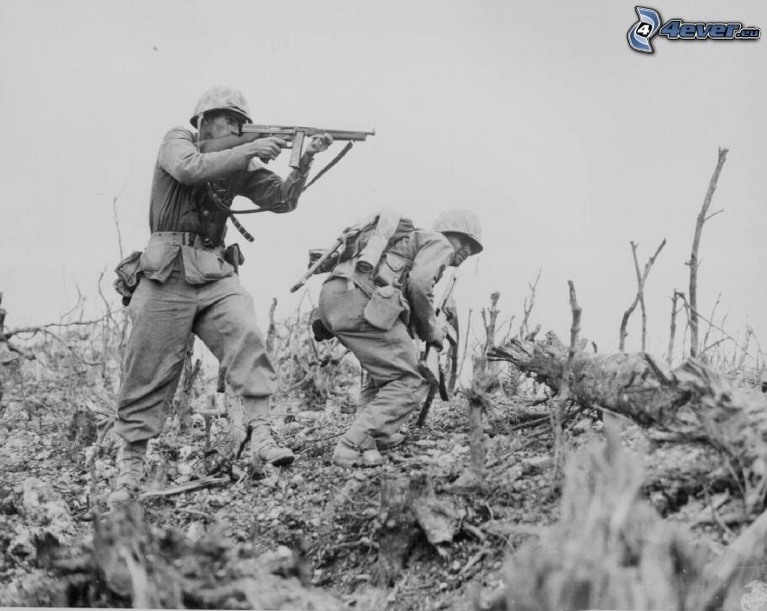 Soldaten, Soldat mit einem Gewehr