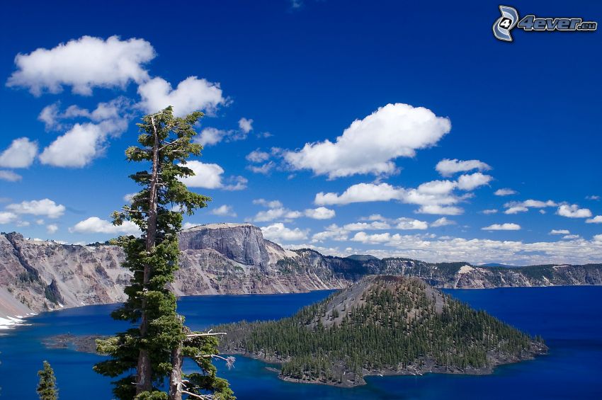 Insel Wizard, Crater Lake, USA