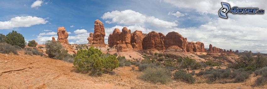 Felsen in der Wüste, Panorama