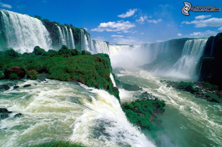 Iguazú-Wasserfälle, Brasilien, Fluss