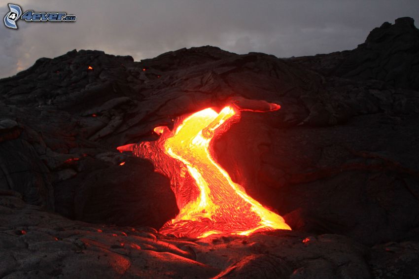 Lava, Felsen