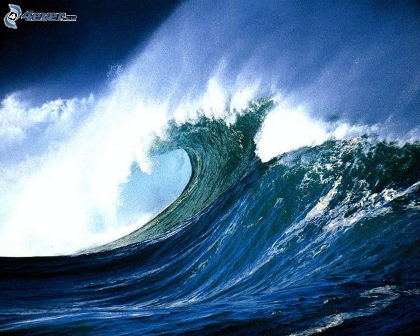 Wellen, stürmisches Meer