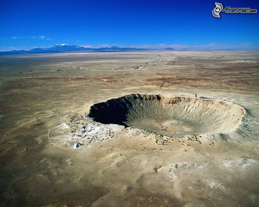 Meteor Crater, Krater, Berge, Arizona, USA