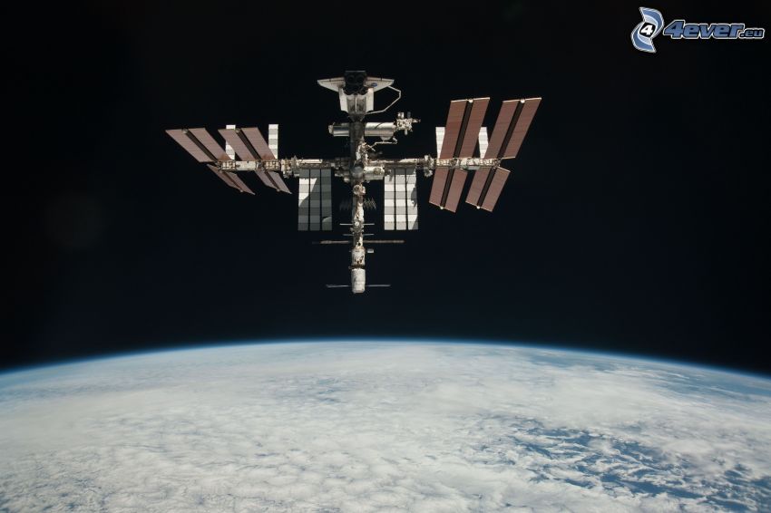 Internationale Raumstation ISS, Erde, Endeavour verband zu ISS
