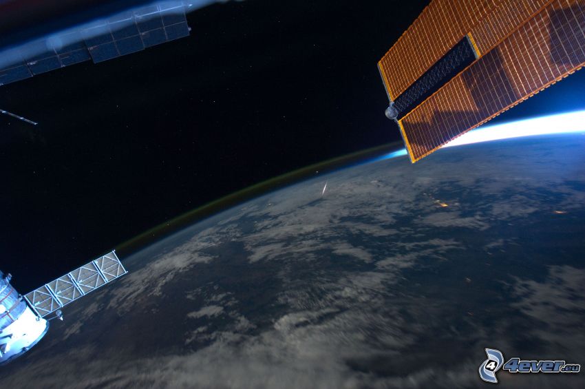 ISS über der Erde, Planet Erde, Atmosphäre