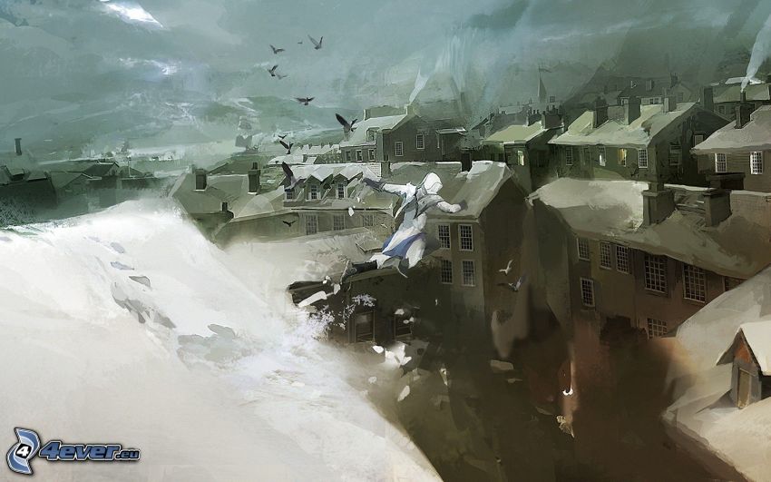 Assassin's Creed - Revelations, schneebedecktes Dorf