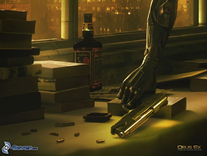 Deus Ex: Human Revolution, whisky